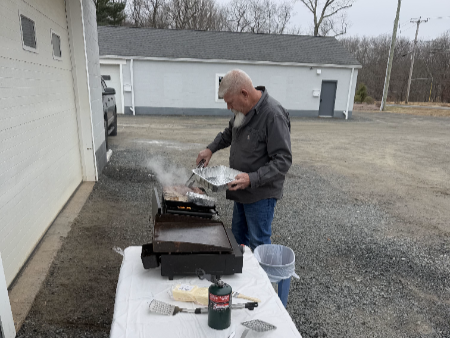Scott cooking for the Tynic team